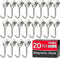 FINDMAG Magnetic Hooks, 30lbs+ Heavy Duty Hooks, Swivel Swing Hooks for Fridge, Kitchen, Garage, 20 Pack, Silver