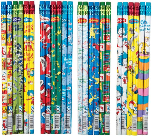 Raymond Geddes 69743 Dr. Seuss Assorted Number 2 Pencils For Kids (Pack of 72)