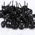 Outus 200 Pcs Black Upholstery Tacks, 7/16 Inch Decorative Furniture Tacks with Storage Box for DIY Projects, Home Decor