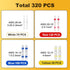 320PCS Wiring(26-10 Solder Stick Wire Connectors, Solder Seal Wire Connectors Solderstick Waterproof Solder Wire