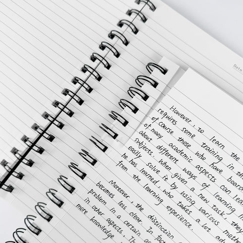 Lined Notebook Spiral Notebook 8.5" x 5.7" - 4 Pack A5 Lined Notebook, 120 Pages, 100 GSM Thick Paper for School, Office