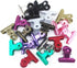 yueton 20pcs Mixed Color Metal Bulldog Clips, Utility Paper Clips, Hinge Clips for Home and Office Use