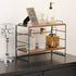 KATHY&BOB Wood Desk Shelf Organizer, 2-Tier Adjustable Stackable Storage Rack for Office, Kitchen, Bathroom,