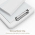 Clipboard with Storage, 8.5x11" Heavy Duty Plastic Clipboards with Pen Holder and A4 Legal Paper Folder, White