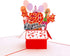 iGifts And Cards 3D Pop Up Greeting Card - Happy 50th Birthday Box, Unique Celebration, Balloons, Congrats, Feliz
