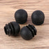 50 Homoyoyo Pieces Round Plastic Furniture Leg Plugs Thickened Pp Caps, Black Chair Glide Inserts for Tubular Steel