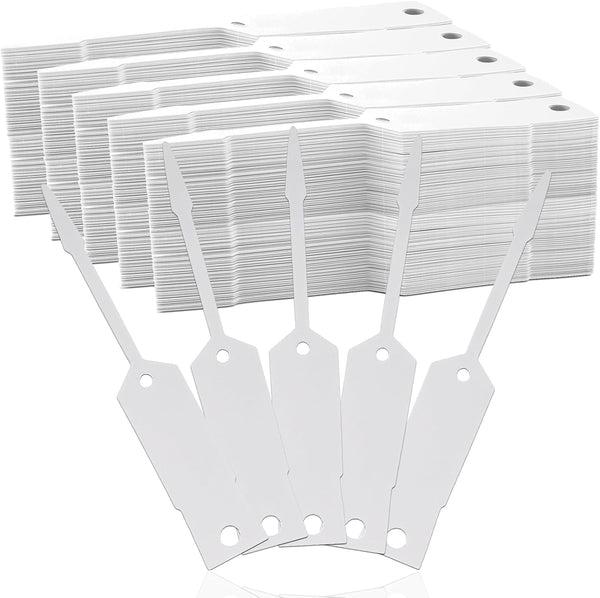 Lewtemi 1000 Pieces Self Lock Arrow ID Key Tags, Self Locking Key Labels for Office and Automotive Shop Supplies (White)