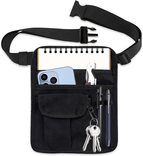 ZMD Server Apron Waist Pouch, Restaurant Waitress Apron with Pockets Utility Belt