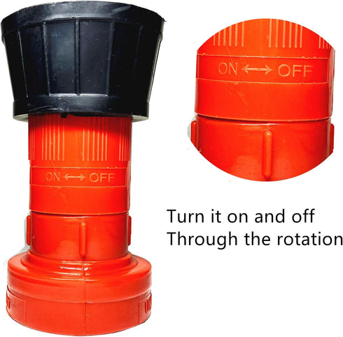 Fire Hose Nozzle Spray Jet Fog Thermoplastic Fire Equipment (2" NPSH/NPT)