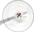 LD1080-SLV 16" Simple Designs Sleek Essentials Modern Industrial Metal Desk Lamp with Clear Glass Shade, for Office