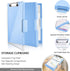 Clipboard with Storage, Heavy Duty Clip Boards 8.5x11 with 2 Storage Cases, Clear Top Panel for Office Supplies (Aqua