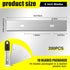 200 4" Hicarer Pcs Floor Scrapers Blade Replacements, Angled Demolition Scraper Blades Replacement Carbon Steel