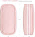 Teircno Tampon Holder for Purse, Portable Period Bag with Handle,Travel Pads Tampons Pouch, Pu Leather Small Tampon