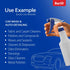 Set of 2 Premium 16 oz Spray Bottles, NBR Gasket for Auto Detailing and Industrial Cleaning