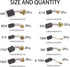 20Pcs Electric Motor Carbon Brushes 10 Different Sizes for Replacement Repair Power Tool Part