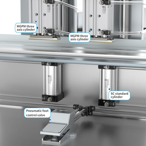 HV-02 Solenoid Valves Industrial Switches, Pneumatic Lever Operated Valve 1/4" for Automation Equipment