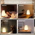 Light,13 5 Dimmable Night RGB Colors & Brightness, USB Rechargeable Desk Lamp, Remote Control Night Light with RGB