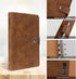 FYY Leather A6 Binder - 6 Ring Binder Notebook, Refillable Notebook A6 Planner Binder with Binder Pockets, A6 Dividers,
