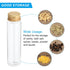 PATIKIL 80ml Plastic Test Tubes with Screw Caps, 6Pcs 128x33mm Flat Bottom Tubes for Scientific Party Decoration