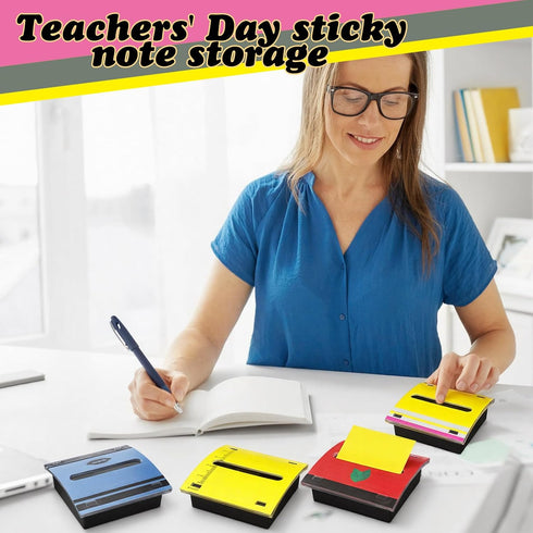 6 Eaasty Pcs Teacher Appreciation Gifts Pencil Crayon Pop up Sticky Note Dispenser Composition Notebook Sticky Note