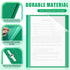 Teling 48 Pcs Clear Front Report Covers with Prongs, Plastic Presentation Folders, 3 Prong Resume Portfolio Folder for