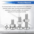 smseace 516Pcs 21-Sizes M3/M4/M5/M6 Nuts and Bolts Assortment Kit Nut Bolt Washer Assortment Kit for Machinery