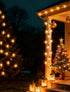 Xingzd 25Ft C9 26 C9 Bulbs, Clear Christmas Lights Outdoor, Vintage String Lights with Warm White Hanging Incandescent