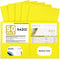 RAZCC 50 Pack Two Pocket Folders, Yellow, Fit Letter Size Paper for School Office Business Home