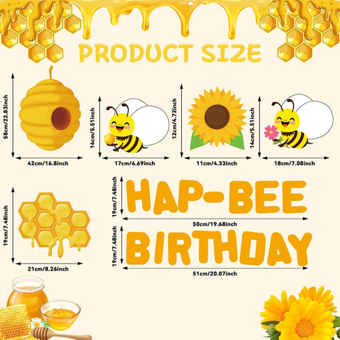 Bee Birthday Bulletin Board Classroom Decorations Bee Theme Bulletin Board Supplies Bee House Bulletin Board Set Bee Bulletin Board Cutouts for Blackboard Classroom School Bee Birthday Party Decor