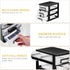 SEWACC 3-Layer Plastic Drawer Organizer, Small Desktop Organizer with Transparent Drawers for Office Supplies