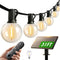 addlon 25FT Solar Powered Outdoor String Lights Waterproof with Remote, G40 Solar