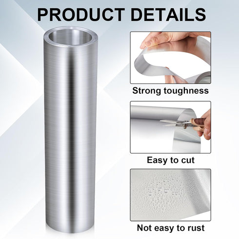 1 0.2 mm (20" 10') Therwen Roll Aluminum Flashing Roll Metal Aluminum Roof Panels Thickness Roof Flashing Strip
