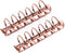 Moterm 2 Pieces A7 Size 6-Hole Ring Binder Mechanisms Replacement Kit, Rose Gold Color, 30mm