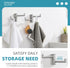 2 Pack, 304 Angle Simple Swivel Towel Double Hook Brushed Nickel Stainless Steel Bathroom Robe Hook