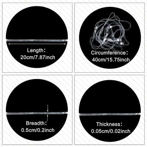 Windyun 50 Pieces Large Rubber Bands for 8 Inch Trash Can, Heavy Duty Elastic Bands