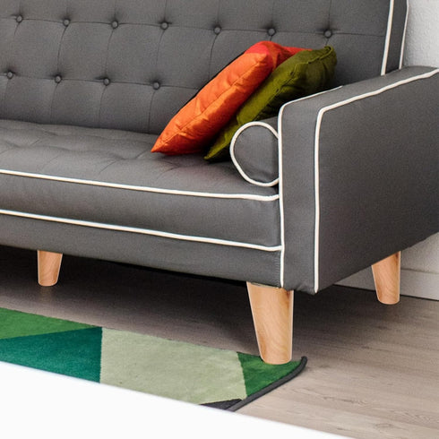 Ipetboom 4pcs 10cm Solid Wood Furniture Legs Replacement Cabinet and Sofa Legs Feet, Tapered Wooden Table and Coffee