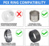(Pack of 2) EFIELD 1/4 Turn Straight Stop Valve, 3/8" OD Compression X 1/2" Pex Chrome Plated Brass