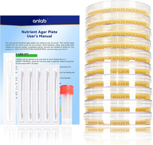 Nutrient Agar Petri Dishes Science Project Kit | Pre-Poured Agar Plates and