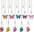 CRASPIRE Small 10pcs Ceiling Fan Pull Chain Extender 14" Small Butterfly Charm