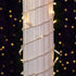 11ft 50 Bulbs 2.5" Commercial Novelty Lights Christmas String Lights, Warm White LED on White Wire, Spacing