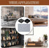 4 50mm/1.97" uxcell Pcs Square Plastic Plugs with Furniture Felt Pad, Tubing End Caps Furniture Leg Inserts for Metal