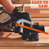 VANQUISH Aluminum Frame Mini Wood Hack Saw, Metal Cutter for Woodworking