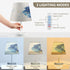 3 Bedside Lamp Galaxy Zodiac Tie Dye Table Lamp for Bedroom Desk Lamp with USB Port LED Nightstand Color Temperatures