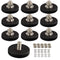 ULIBERMAGNET 10Pack Anti-Scratch Neodymium Magnet with Rubber Coated and M6 Male Thread,Super