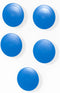 High Powered Magnets for Glass Dry-Erase Boards, Set of 5 in Blue