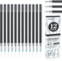 Vanstek 12 Black Erasable Gel Pen Refills, Compatible with FriXion & Friction Erasable Pens, Fine Point 0.7 mm