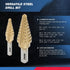 Neiko 10193A Titanium Step Bits, Unibit Set with 28 Sizes, High Speed Steel for Metal