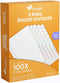 Ensight 3 Ring Page Dividers, Bulk 1/5 Cut Tab Dividers, 100 Per Box, Decorative Printable Rewritable Tabs