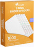 Ensight 3 Ring Page Dividers, Bulk 1/5 Cut Tab Dividers, 100 Per Box, Decorative Printable Rewritable Tabs