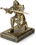 King's Guard Knight Pen Holder, Desk Organizer with Resin Pencil Holder and Metal Sword Letter Opener Gift for Home and